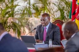 File image of President William Ruto chairing a Cabinet meeting.